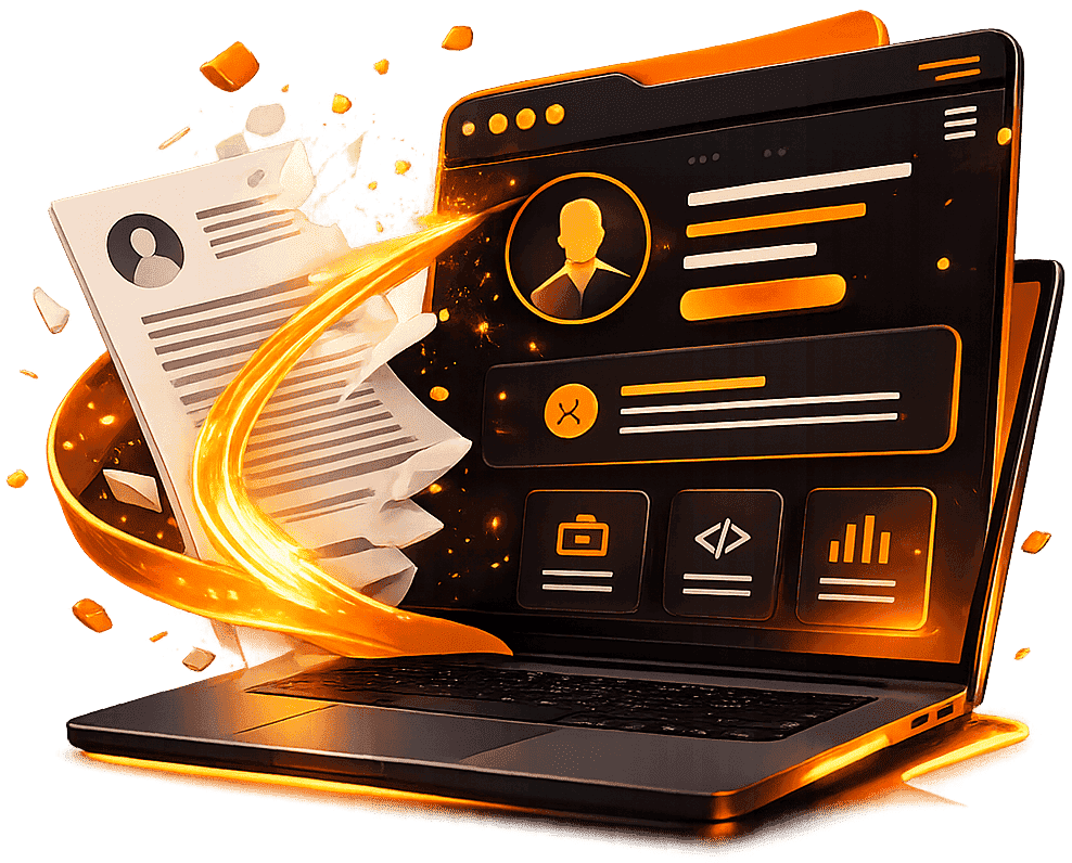 Digital CV service illustration